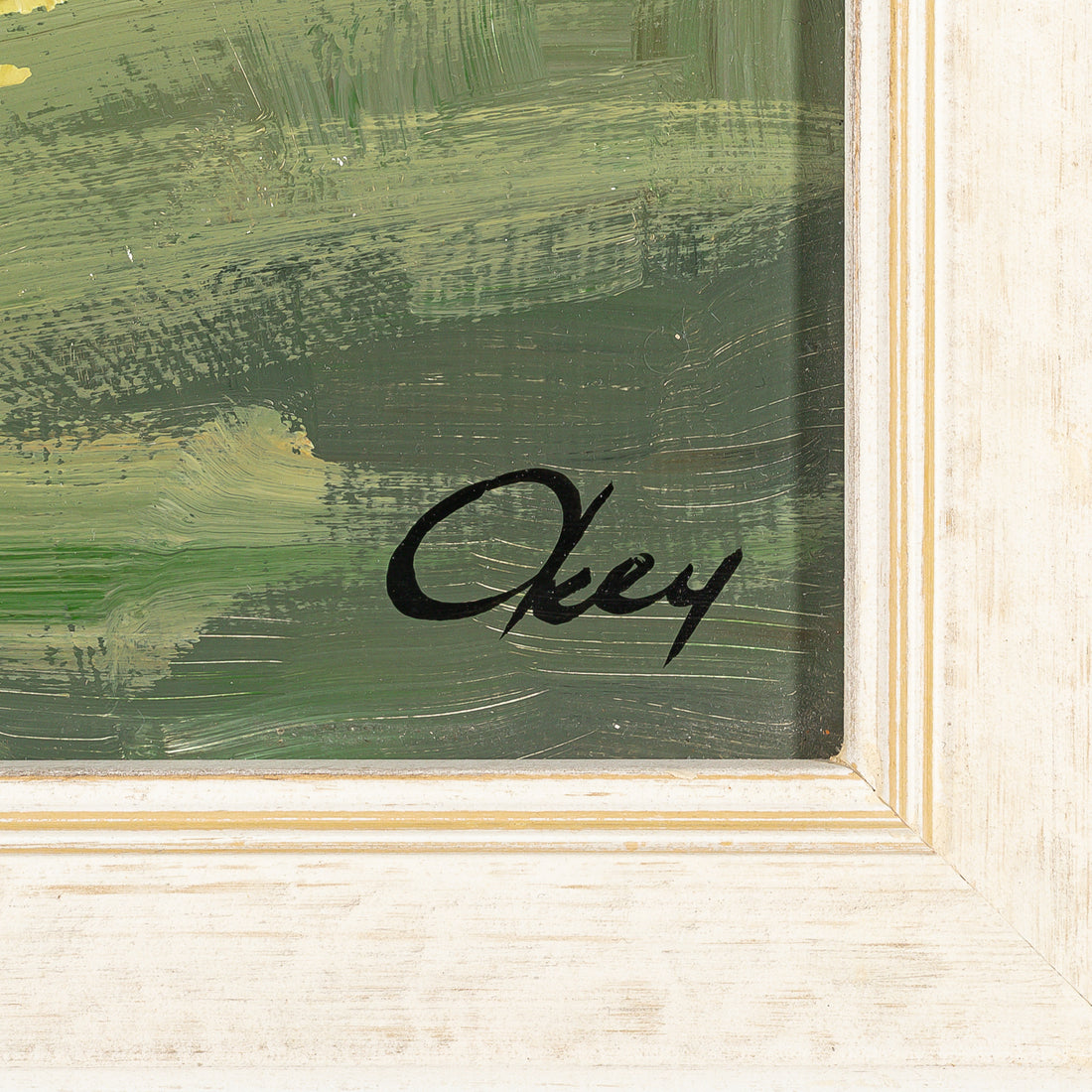 Ronald N Okey, (Canadian, 1921-2004) Boats on Shore