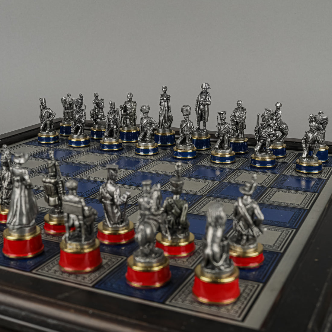 FRANKLIN MINT Battle Of Waterloo Chess Set