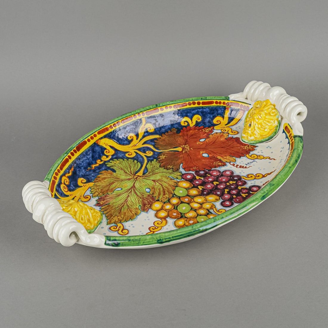 LEONCICI Leona Italian Hand Painted Pottery Tray VA372D/56