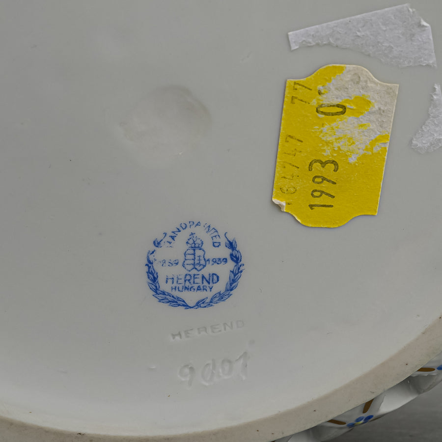 HEREND China Floral Basket 9001