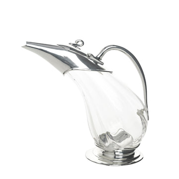 ROYAL PEWTER Pewter & Crystal Duck Decanter