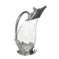 ROYAL PEWTER Pewter & Crystal Duck Decanter