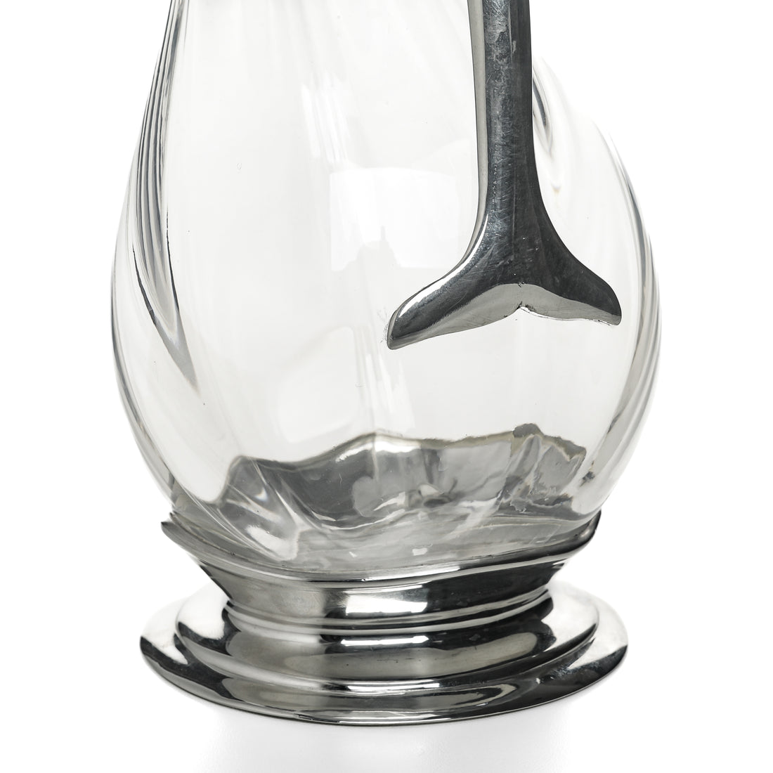ROYAL PEWTER Pewter & Crystal Duck Decanter
