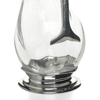 ROYAL PEWTER Pewter & Crystal Duck Decanter