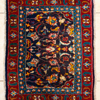 Hand Knotted Wool Tabriz Mat/Rug            27"x24"