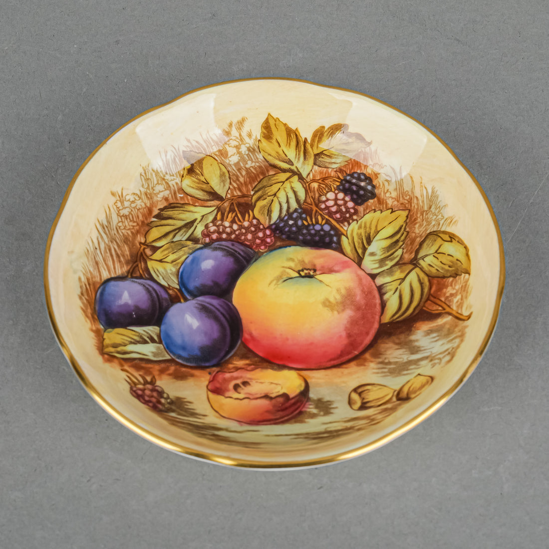 AYNSLEY D.Jones Orchard Fruit 1325 Ashtray/Coaster
