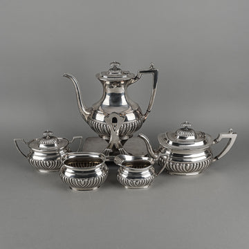 WALLACE Ornate Georgian Tilting Coffee & Tea Service 7Pcs