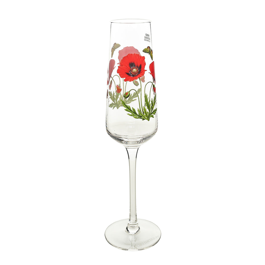 PORTMEIRION Botanic Garden Glass Champagne Flutes Set/4