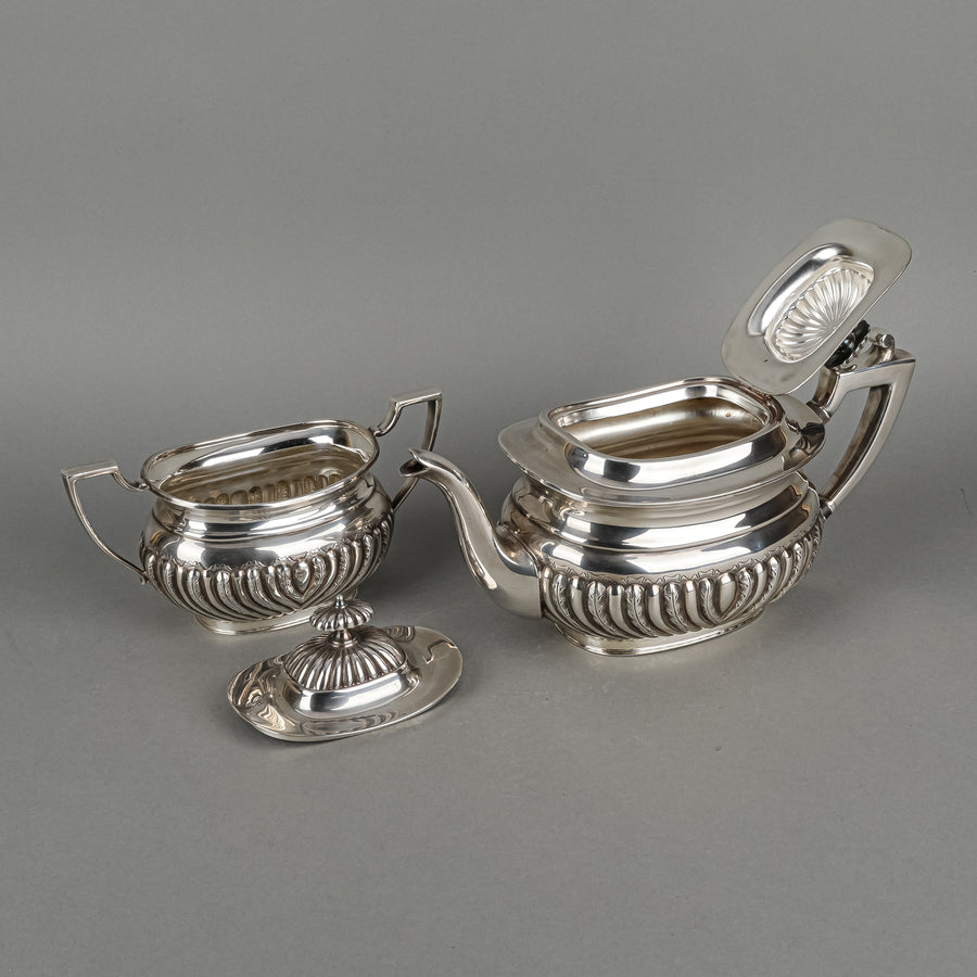 WALLACE Ornate Georgian Tilting Coffee & Tea Service 7Pcs