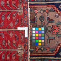 Hand Knotted Wool Hamadan Persian Runner 101"x32"