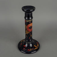 MOORCROFT Pomegranate Blue/Green Ground Candlesticks Set of 2