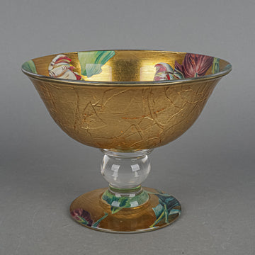 SCOTT POTTER Gilded Home Tulip Pedestal Bowl