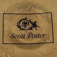 SCOTT POTTER Gilded Home Tulip Pedestal Bowl