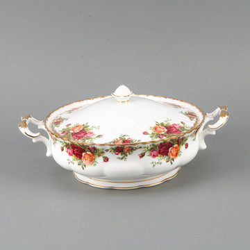 ROYAL ALBERT Old Country Roses Covered  Serving Bowl