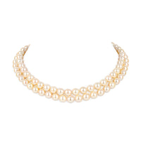 14K 2-Strand Pearl Necklace