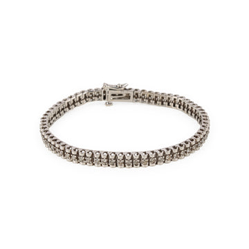 14K White Gold Diamond Tennis Bracelet