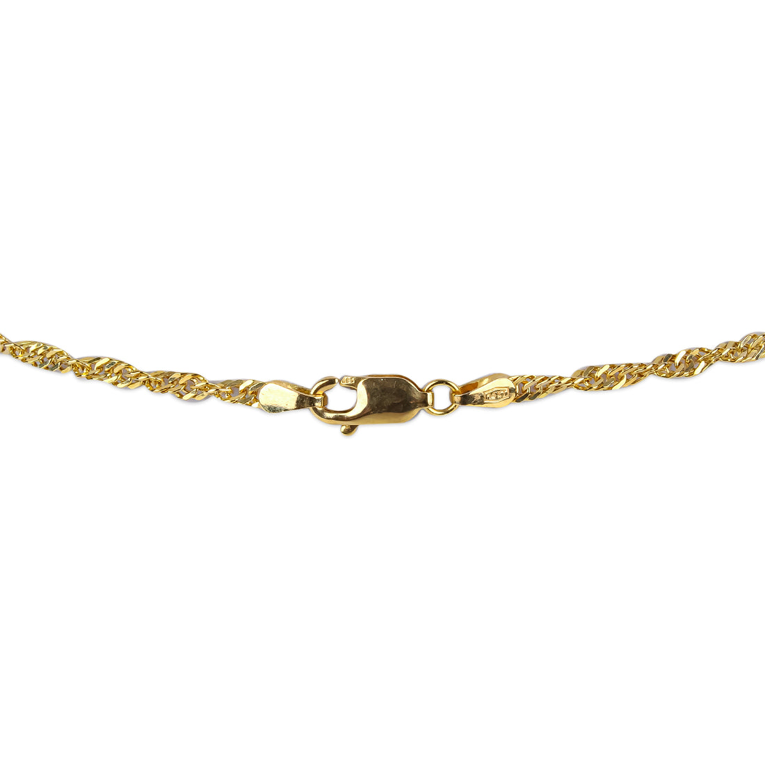 14K Yellow Gold Amethyst Cross Pendant Necklace
