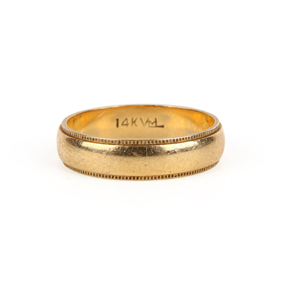14K Yellow Gold Band Ring