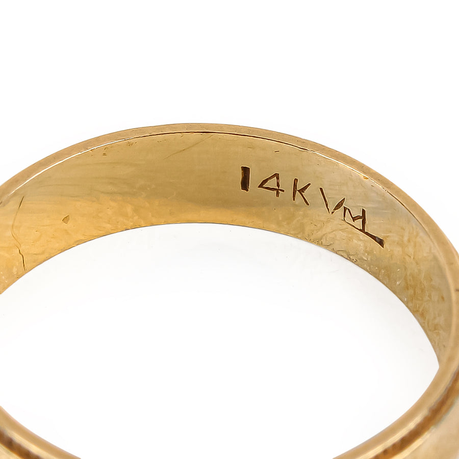 14K Yellow Gold Band Ring