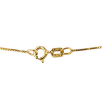14K Yellow Gold Diamond Heart Pendant Necklace