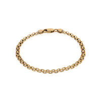 14K Yellow Gold Flat Woven Link Bracelet