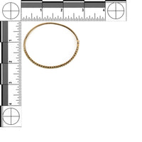 14K Yellow Gold Green Amethyst Hinged Bangle
