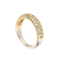 14K Yellow Gold Pavé Diamond Half-Band Ring