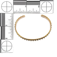 Navajo Gold Plated Silver Chased Cuff Bracelet