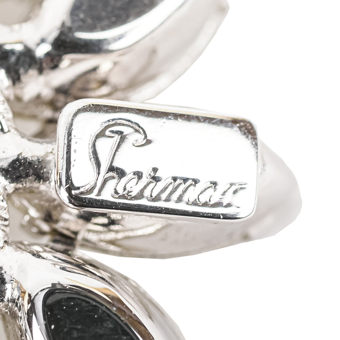 SHERMAN Brooch - Clear Rhinestone Wreath