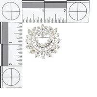 SHERMAN Brooch - Clear Rhinestone Wreath