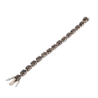 Sterling Smoky Quartz Tennis Bracelet