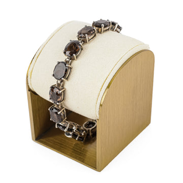 Sterling Smoky Quartz Tennis Bracelet