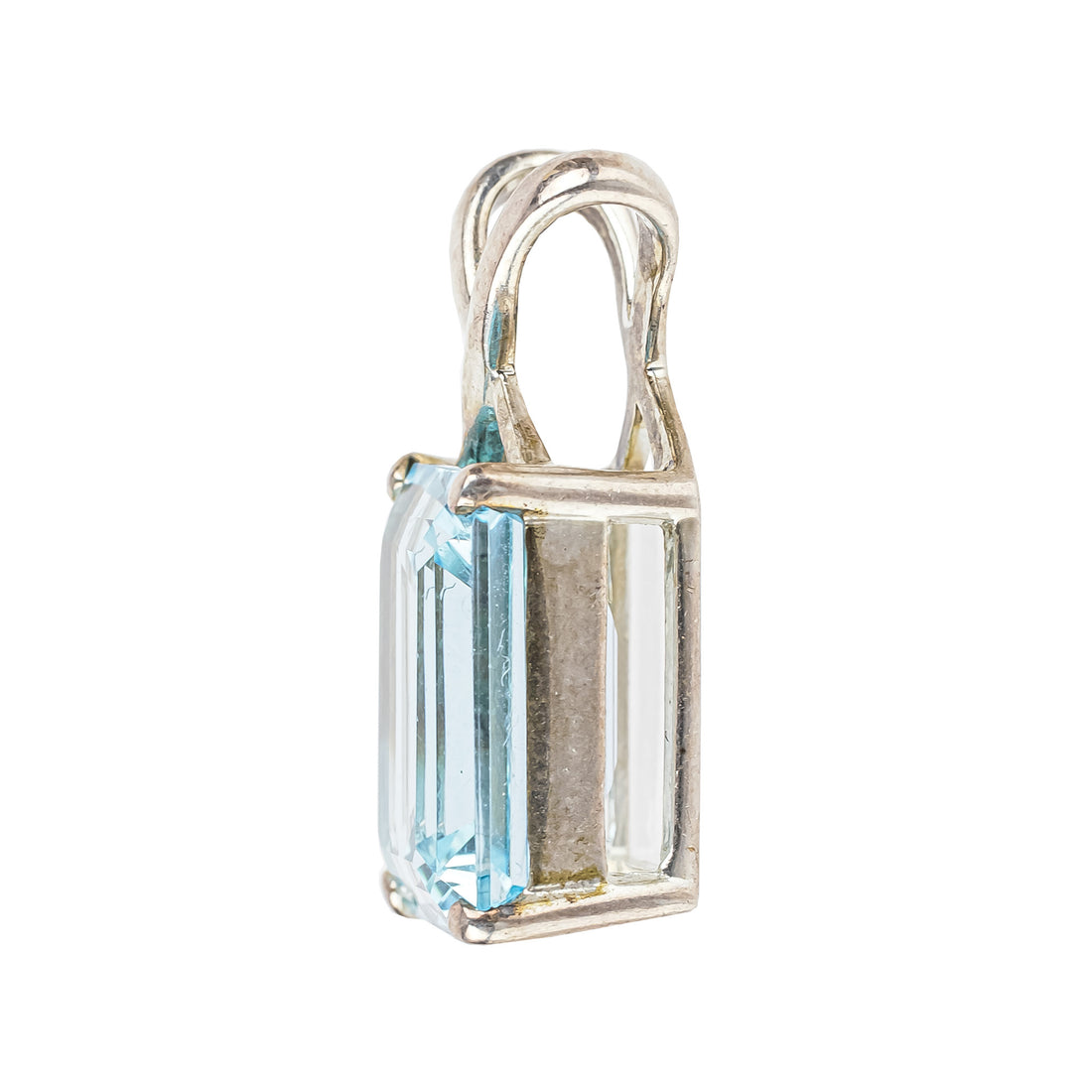 Sterling Silver Blue Topaz Pendant