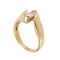 14K Yellow Gold Marquise Diamond Ring