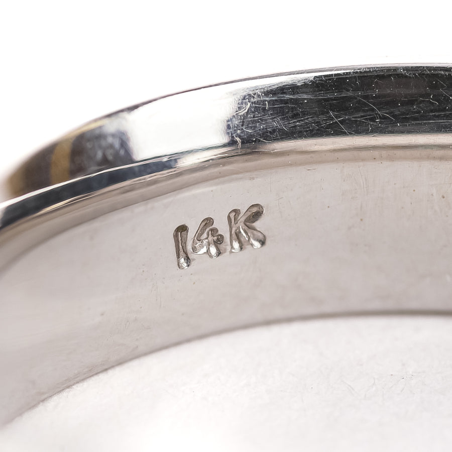 EFFY 14K White Gold Channel Set Diamond Band Ring