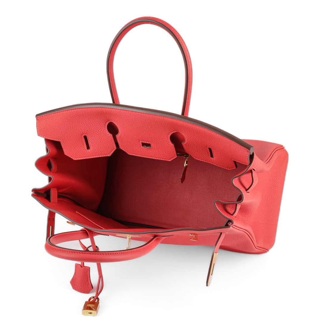 HERMES Birkin Togo 35 Rose Jaipur Gold Hardware