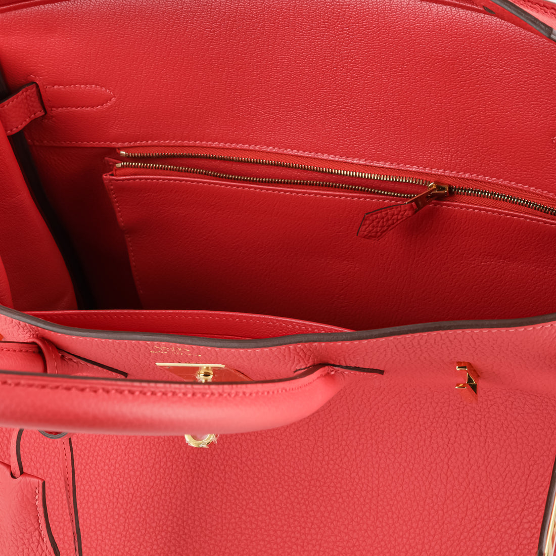 HERMES Birkin Togo 35 Rose Jaipur Gold Hardware