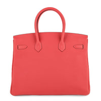 HERMES Birkin Togo 35 Rose Jaipur Gold Hardware
