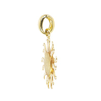 14K Yellow Gold Sun Pendant