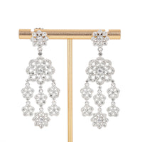 NADRI Silver Tone Chandelier Drop Earrings