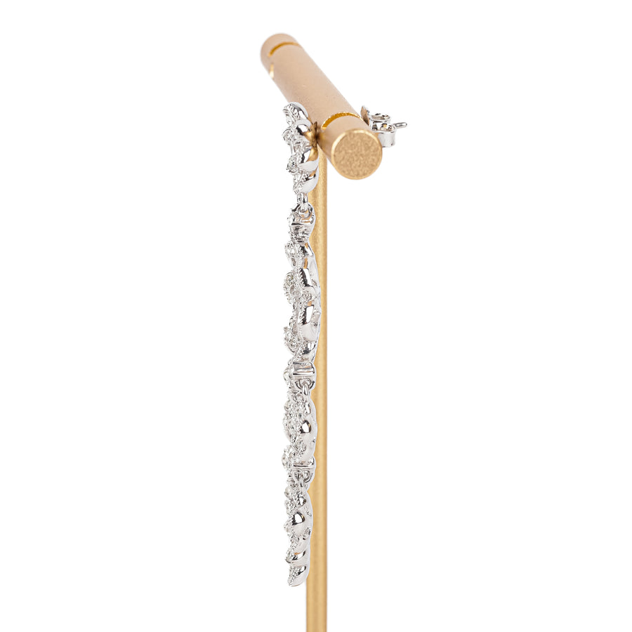 NADRI Silver Tone Chandelier Drop Earrings