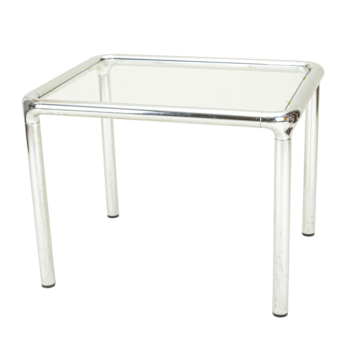 Etienne Femigier Style Chrome Tubular End Table