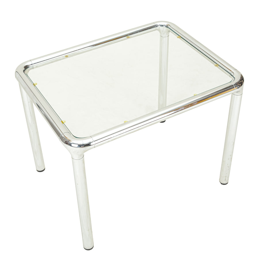 Etienne Femigier Style Chrome Tubular End Table