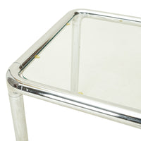 Etienne Femigier Style Chrome Tubular End Table