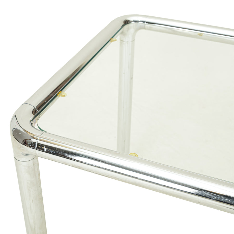 Etienne Femigier Style Chrome Tubular End Table