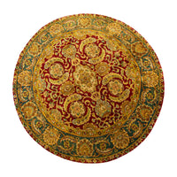 Indian Wool Jaipur Round Rug         62"x60"