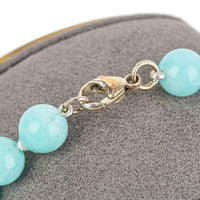TIFFANY & CO Return to Tiffany Sterling Amazonite Bead Bracelet 8mm
