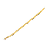 10K Yellow Gold Herringbone Chain Bracelet