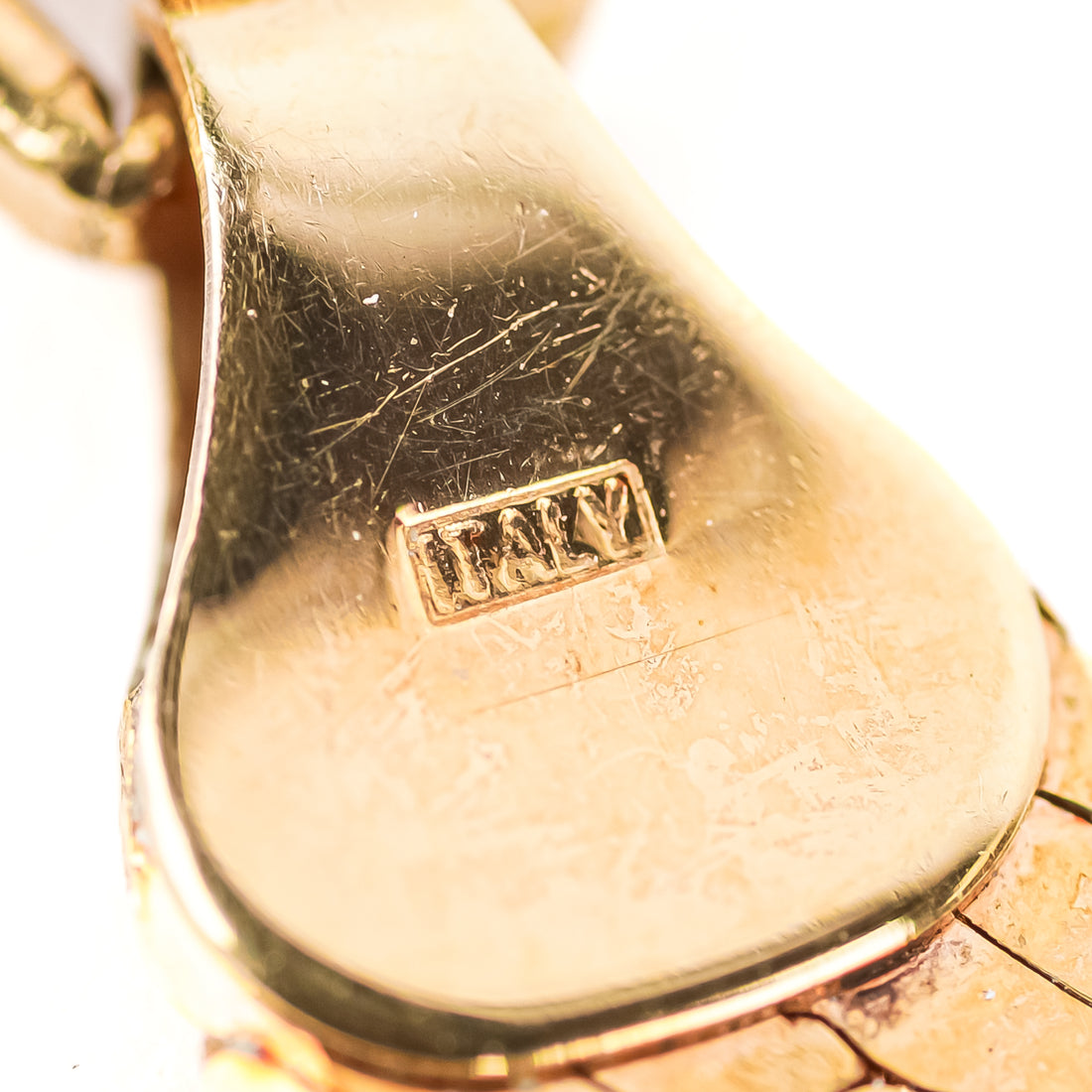 10K Yellow Gold Herringbone Chain Bracelet