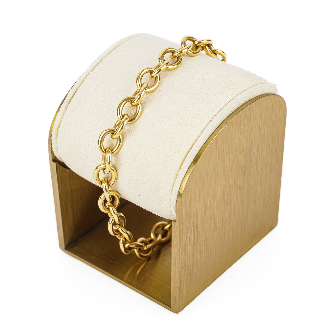 TIFFANY & CO 18K Yellow Gold Heart Tag Bracelet